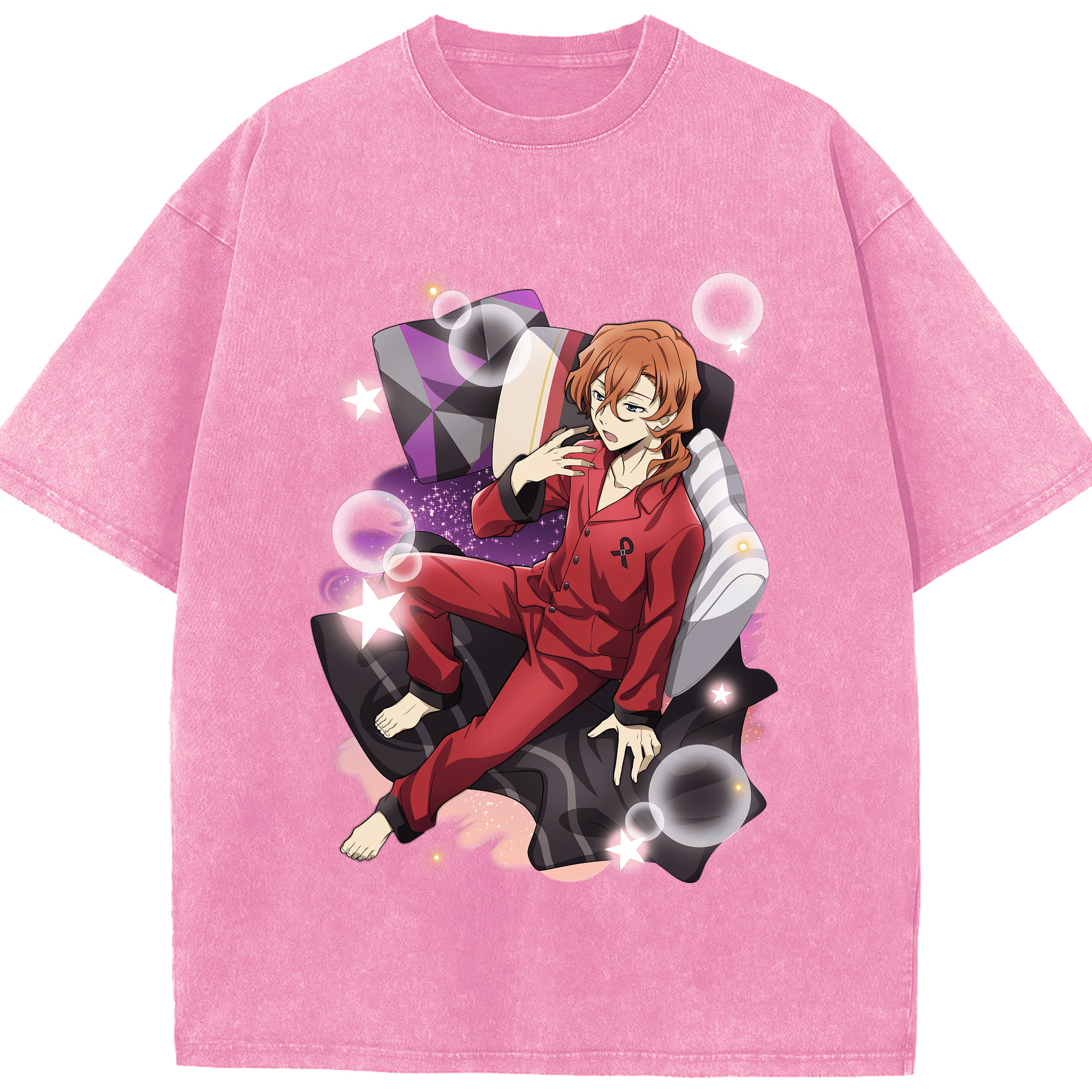 （画像用） 文豪ストレイドッグス Bungo Stray Dogs 綿100% ヴィンテージ風 半袖Tシャツ（フロントプリント）